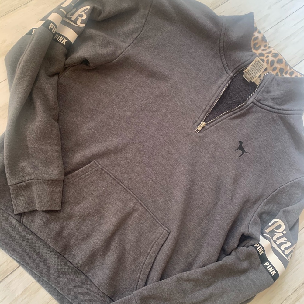 Pink half zip shirt